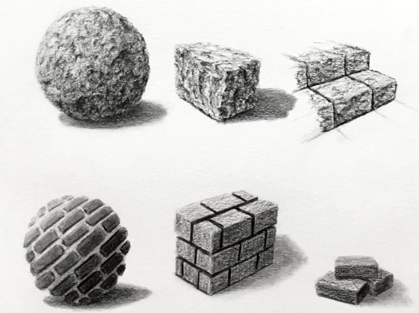 Examples of textured spheres