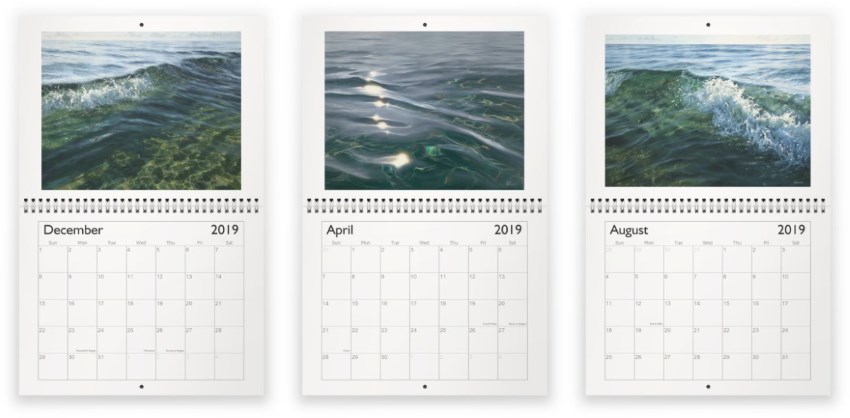 Irina Cumberland calendar of the ocean