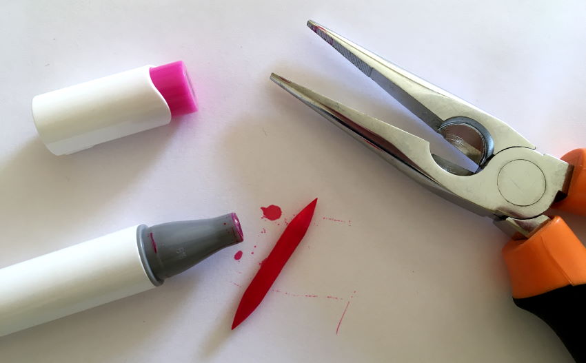 Reversible brush tip for Ohuhu markers