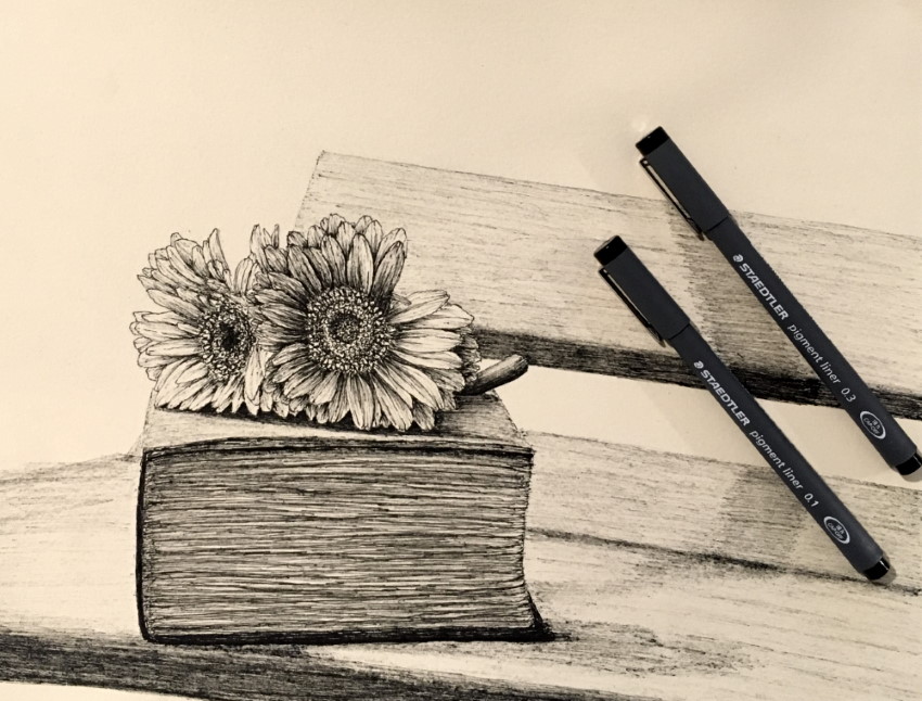 Easy Guide How To Draw Any Flower With Pen Ink Ran Art Blog