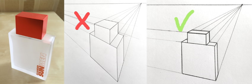 The use of vanishing points to draw correctly