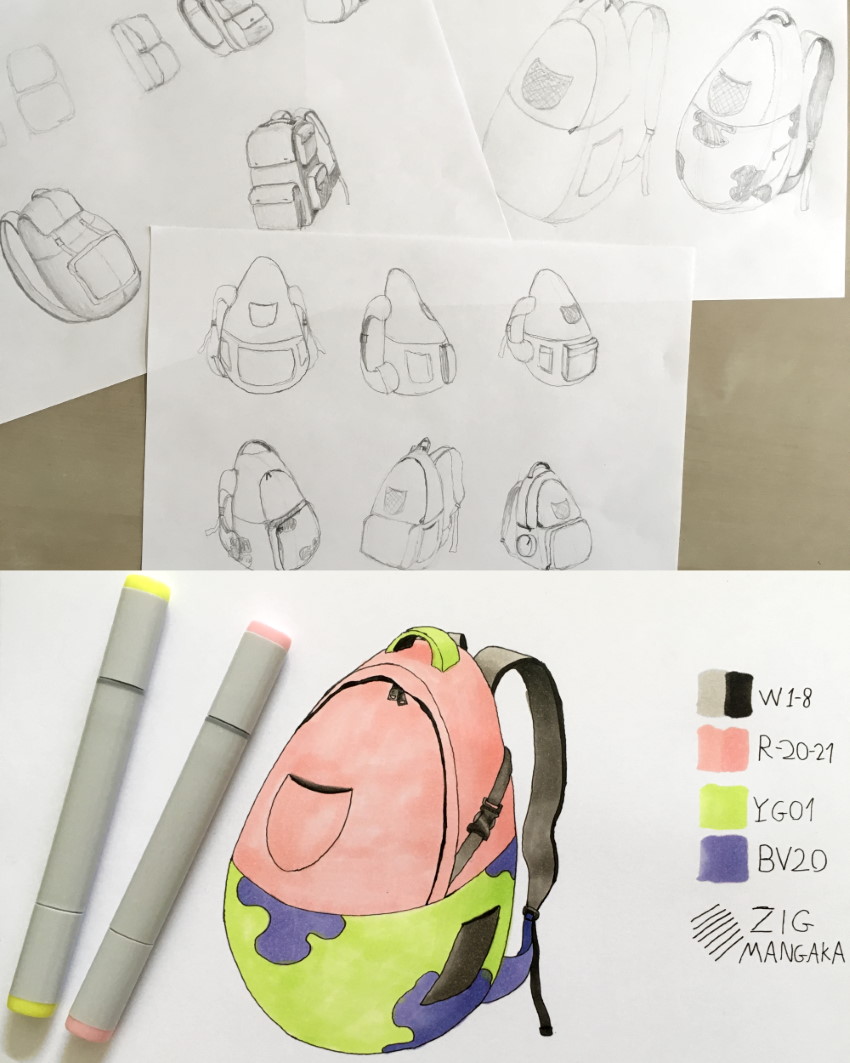 Patrick from SpongeBob backpack product design