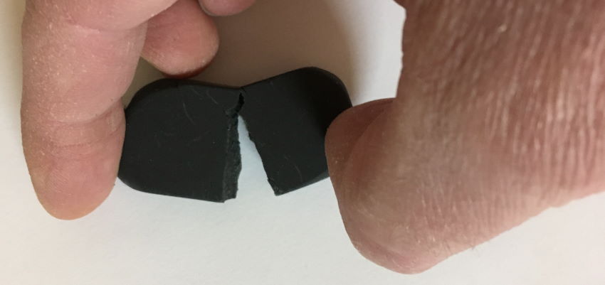 An image of a torn drawing eraser