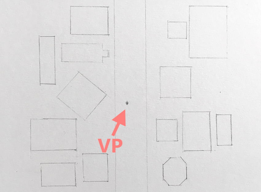 Ground plane with squares