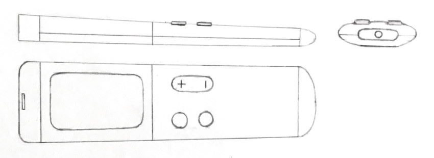 Orthographic views for remote control design