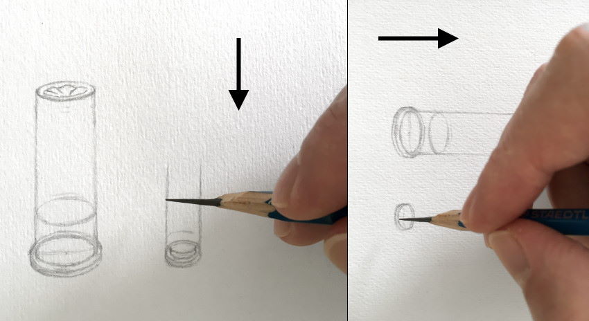 Rotating drawing paper while drawing