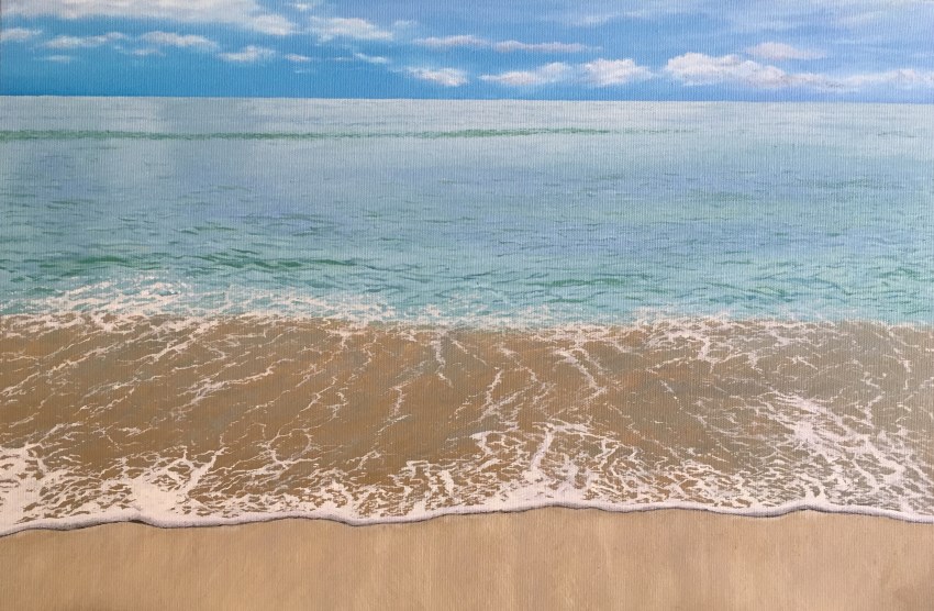 how to draw a realistic beach