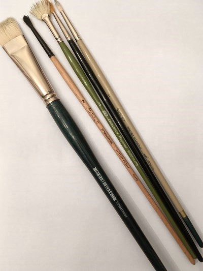 Paintbrushes with long handle