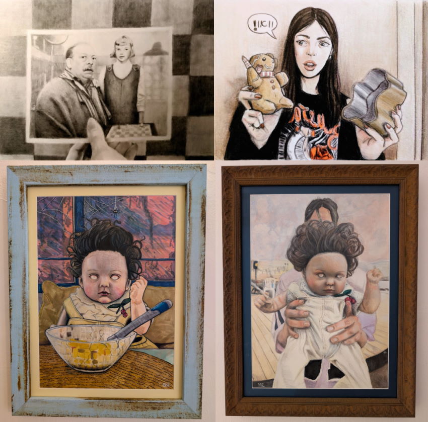 Mixed media drawings by Danna H