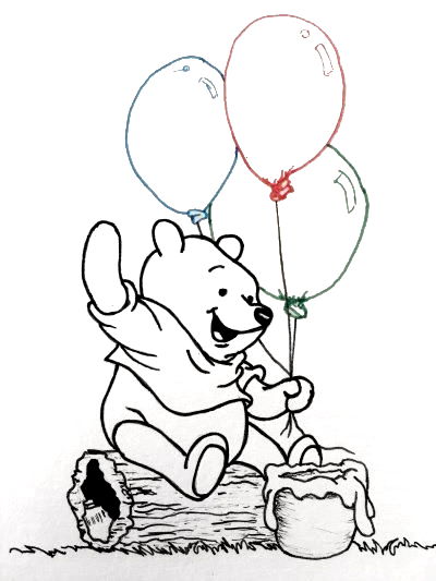 Winnie the pooh coloring page