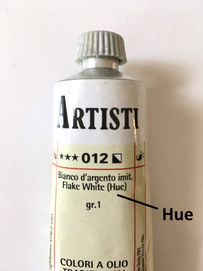 Flake White Hue oil paint