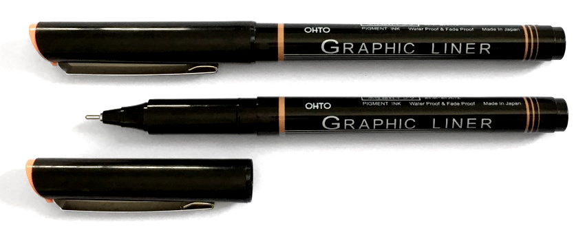 Ohto graphic liner pen for drawing