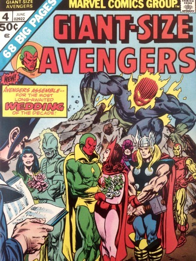 Scarlet Witch & Vision get married comic book