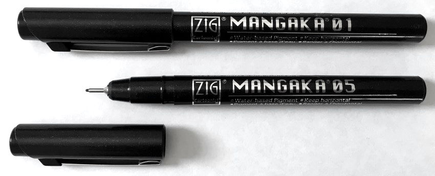 Zig Mangaka technical pen for drawing