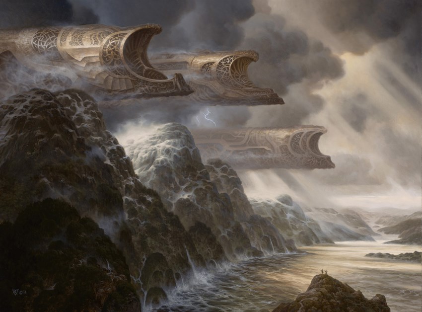 Fantasy concept art oil painting by Christophe Vacher