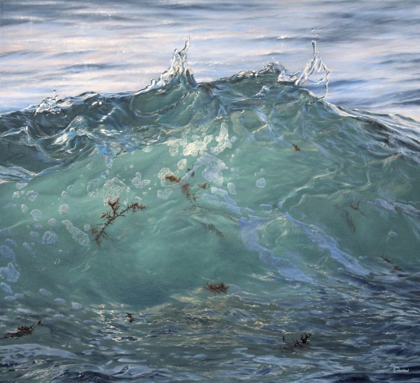 Irina Cumberland painting of a wave