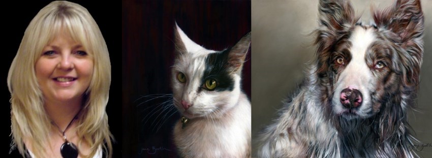 Realistic pet portraits by Jane Booth