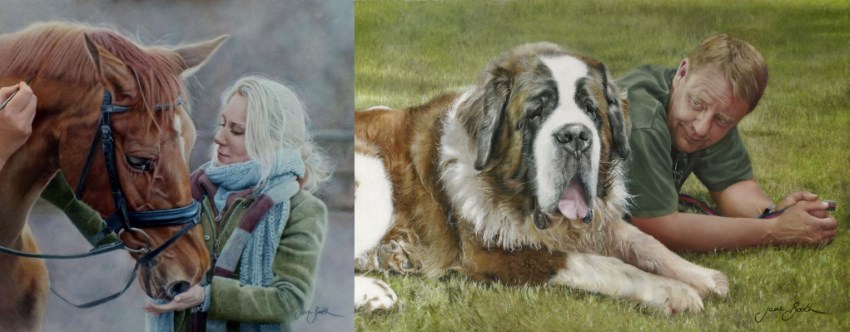 Pets and their owners portraits by Jane Booth