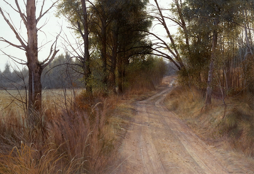 Landscape watercolor painting by Stan Miller