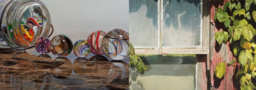 Realistic still life paintings by Steve Mills
