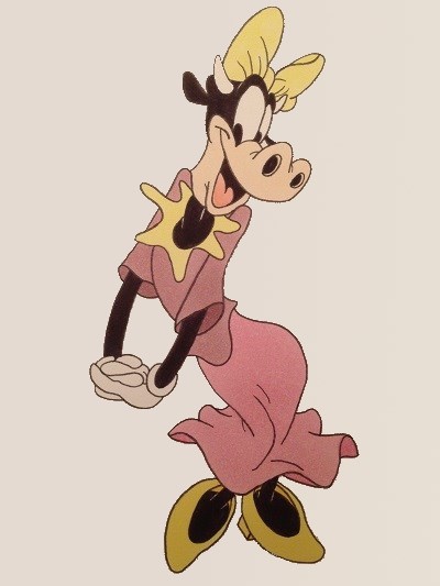 Drawing and painting of Clarabelle, Disney
