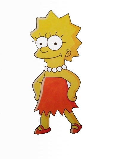 Cartoon character drawing, Lisa Simpson, the Simpsons