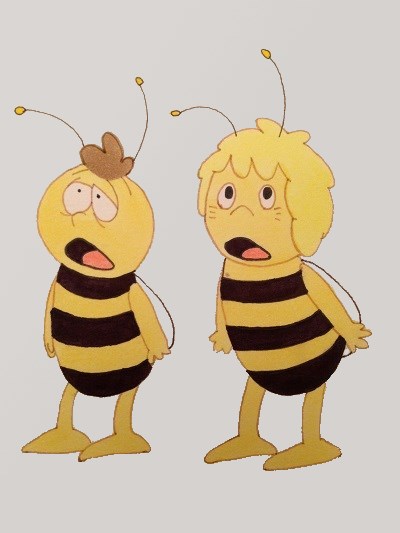 Maya the bee and Willy drawing, Anime and manga
