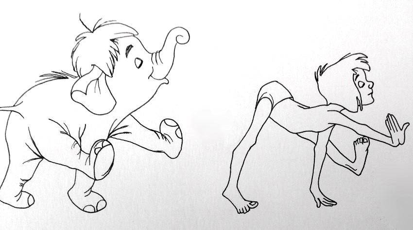 Mowgli Drawing Tutorial - How to draw Mowgli step by step