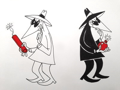 Comics drawing and painting, Spy vs Spy
