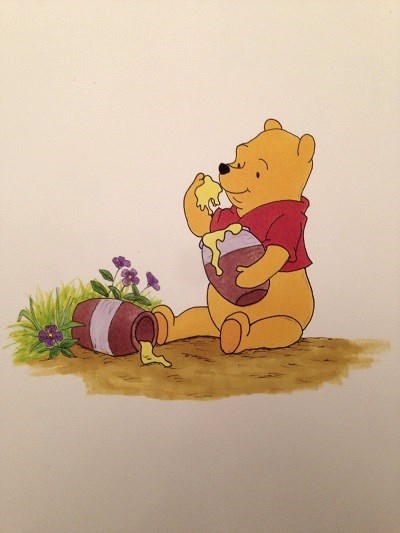 Comics drawing and painting, Winnie the Pooh