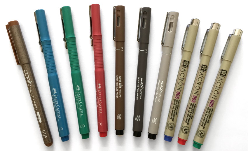 Pens with colors