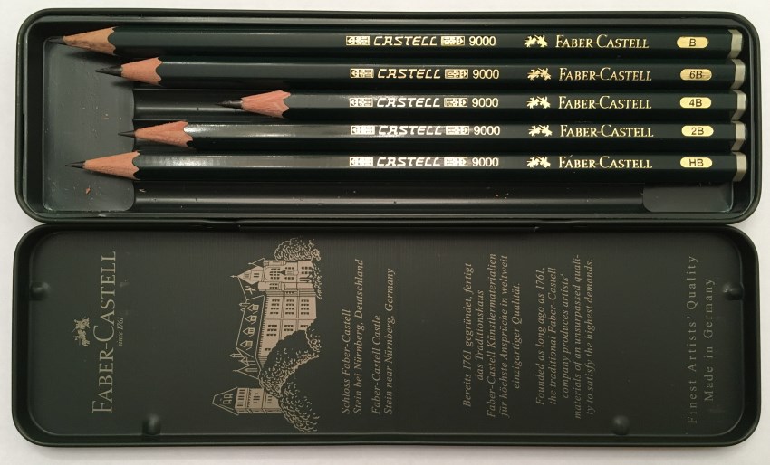 Faber-Castell 9000 drawing pencils
