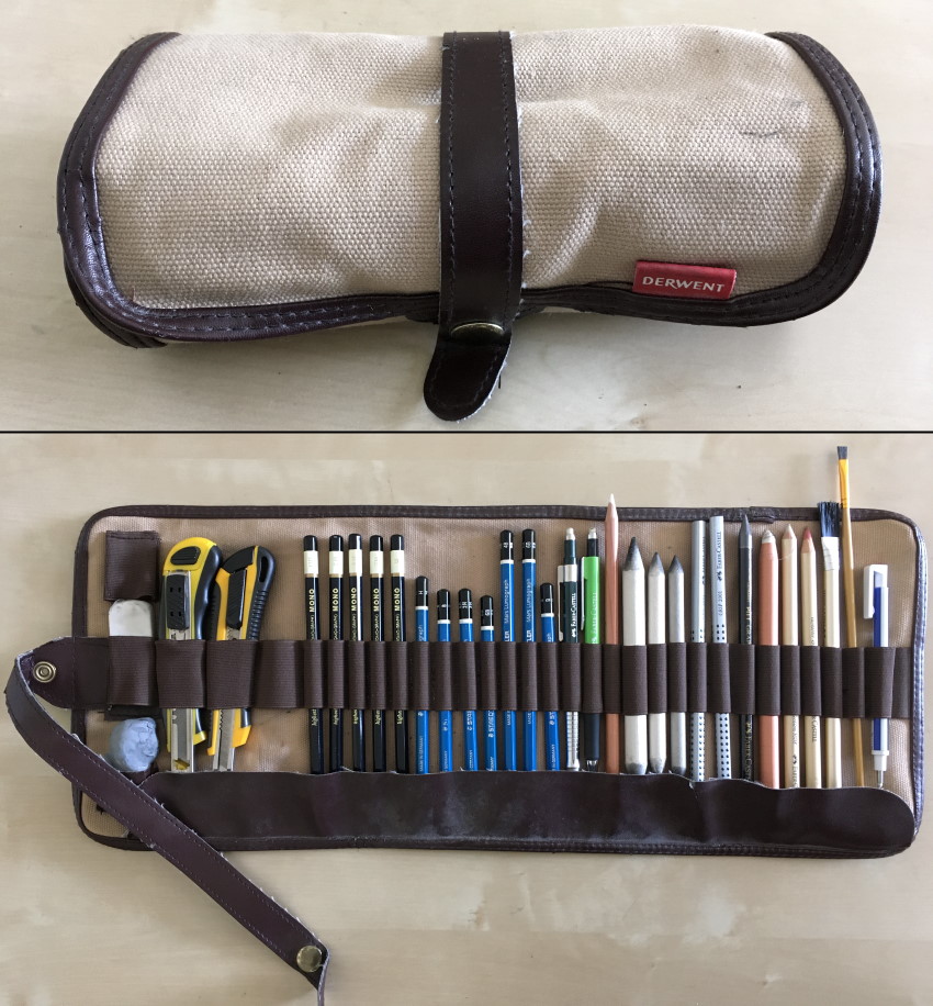 Derwent case for drawing materials