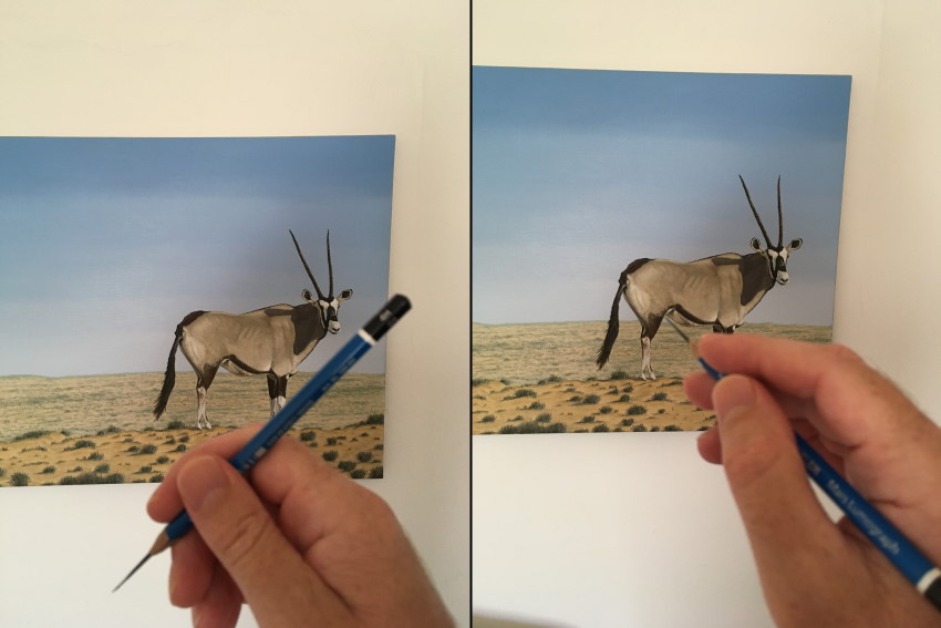 How to use a pencil for measuring and drawing