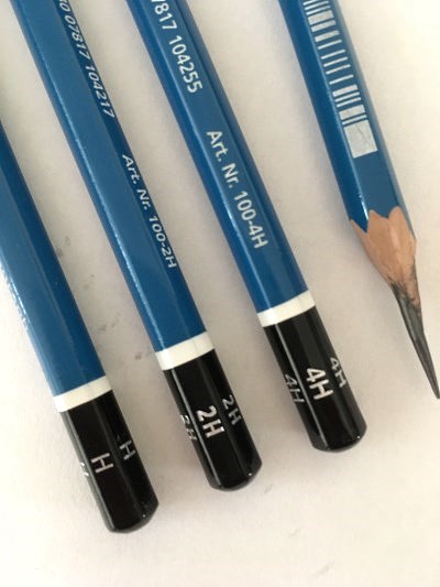 Staedtler drawing pencils with H levels
