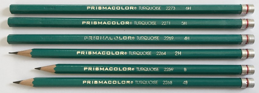 Prismacolor Turquoise drawing pencils