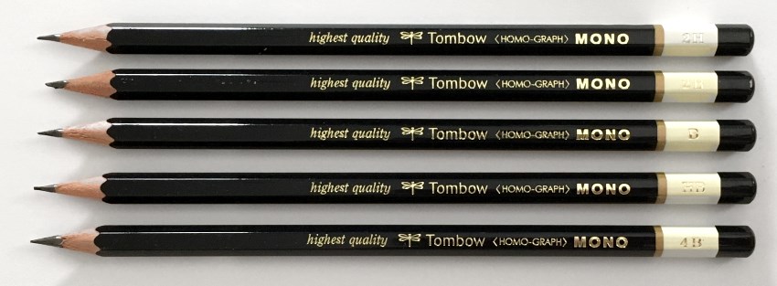 Tombow MONO drawing pencils