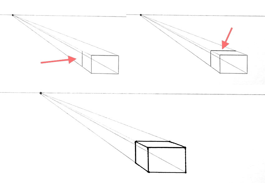 DRAWING WITH PERSPECTIVE: BOXES IN ONE-POINT AND TWO-POINT