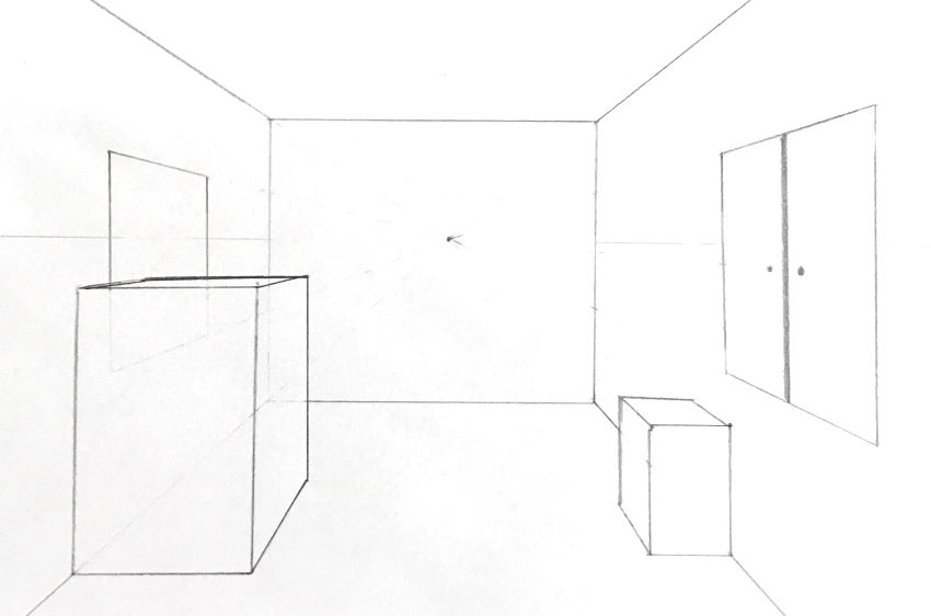 How to Draw Boxes in 1-Point Perspective 